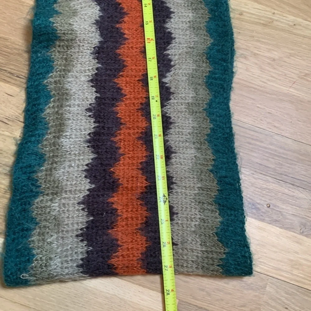 Darling Fuzzy Colorful Striped Infinity Scarf Women’s OS